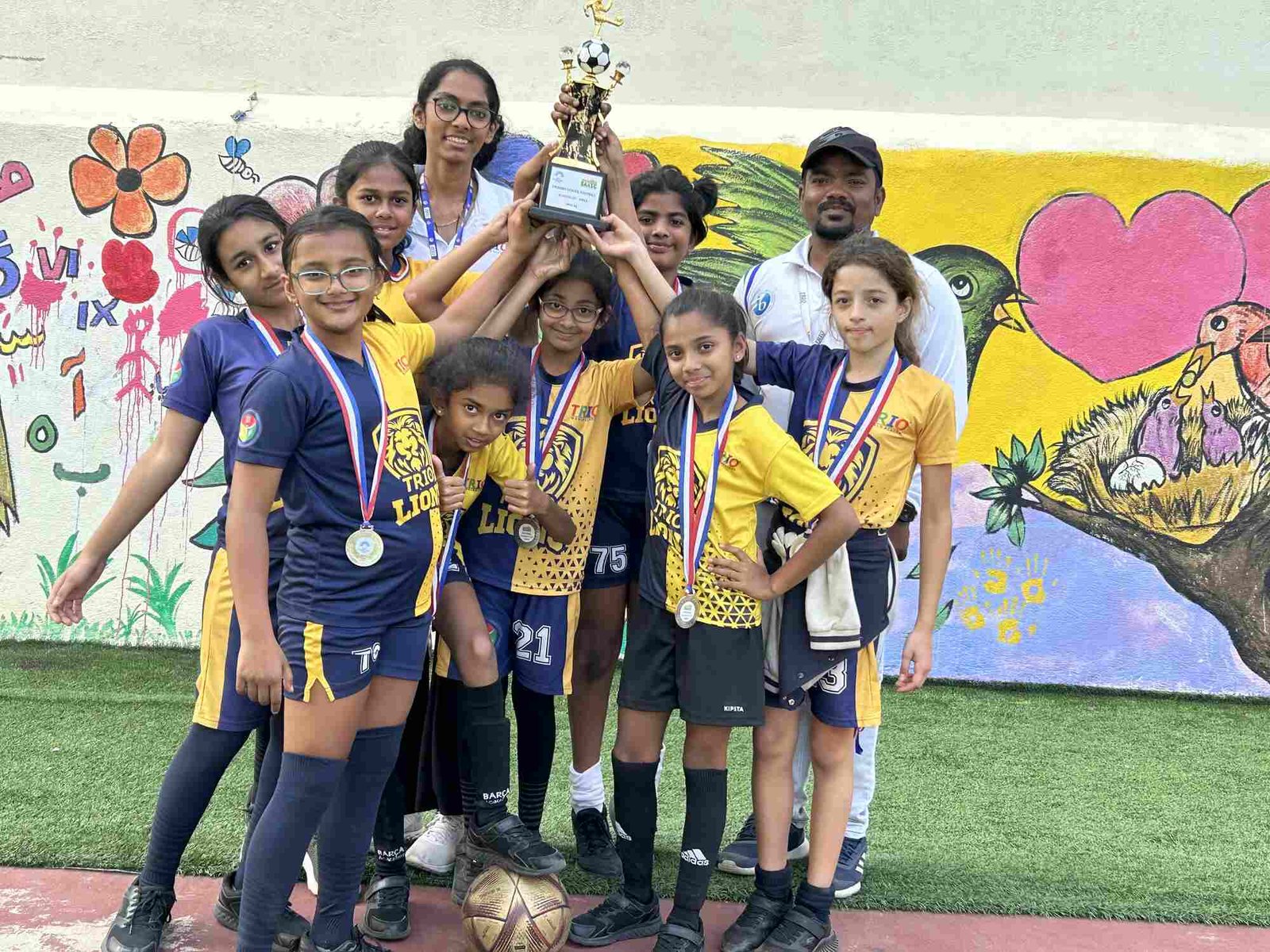 Winners - Grade 5 & Below Girls Football Tournament at Oasis