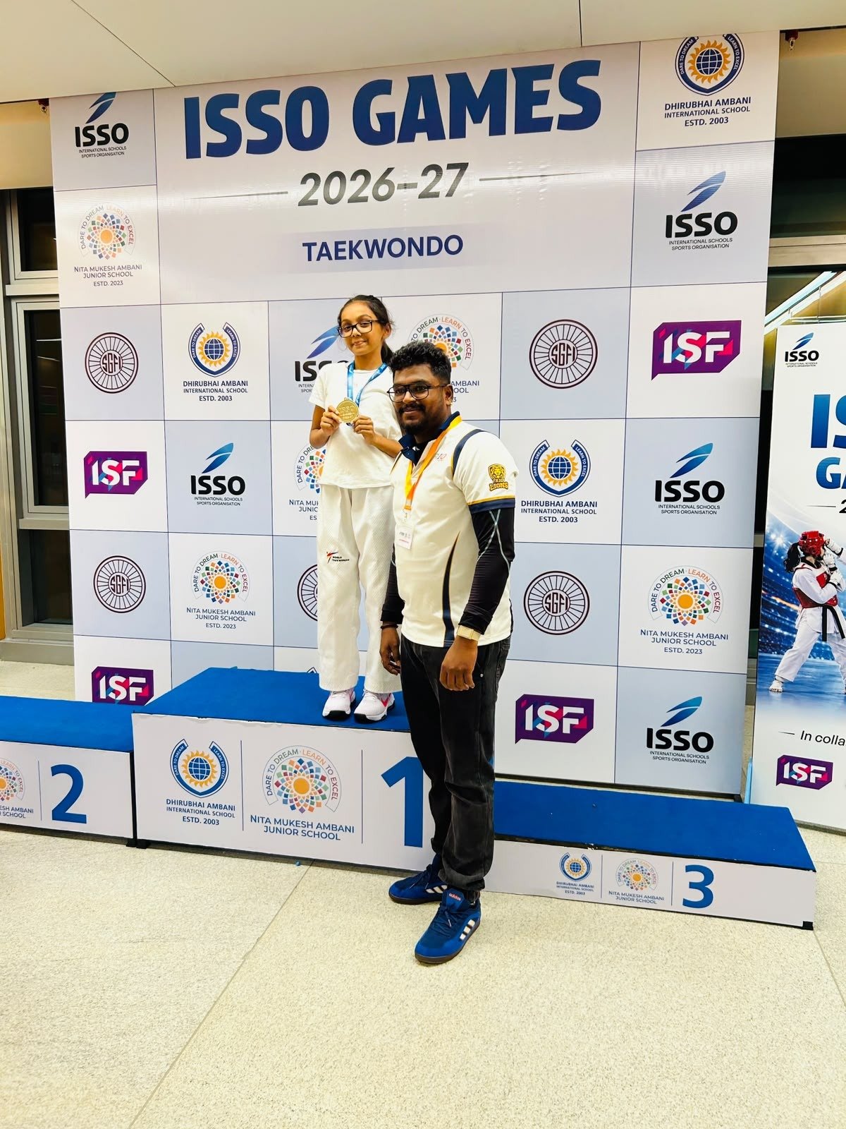 Gold Medalist - ISSO Taekwondo (Mumbai)