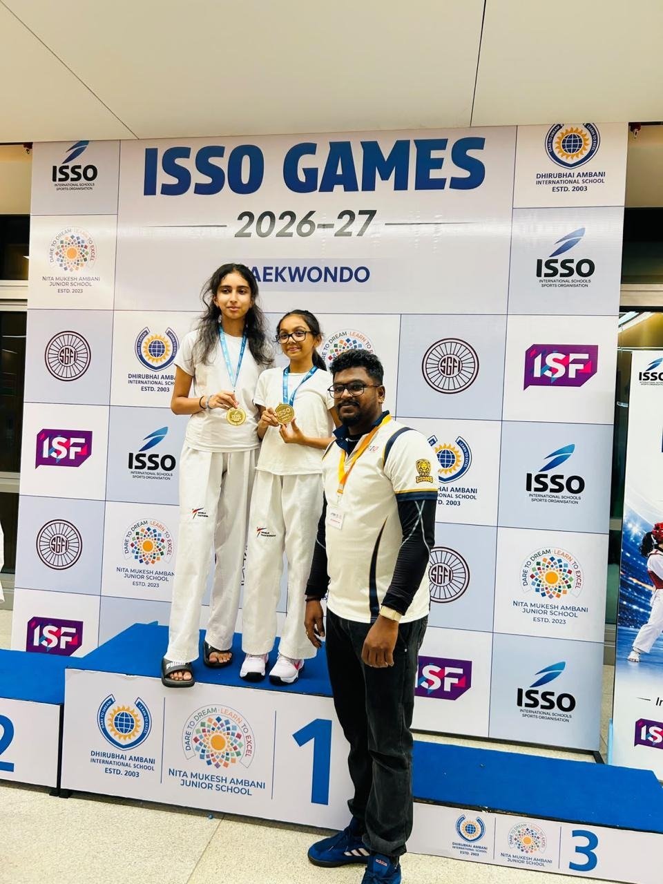 Gold Medal - ISSO Taekwondo – Aysha Ziyana (U-17, Under 44 kg)