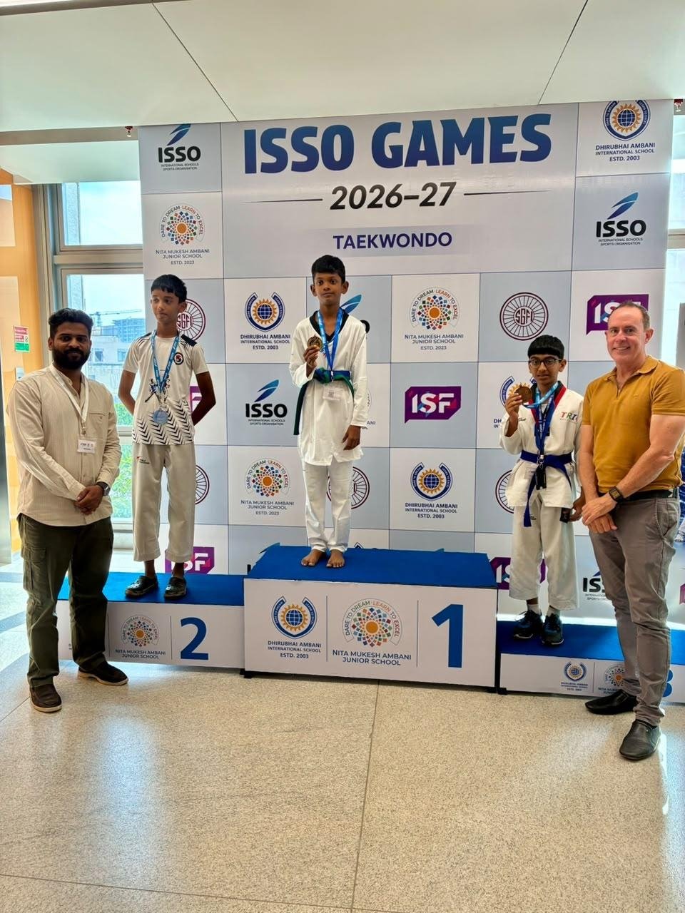 Bronze Medal - ISSO Taekwondo – Ronith (U-14, Under 35 kg)