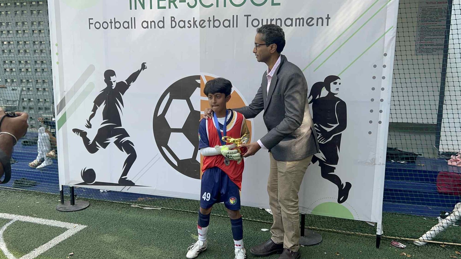 Best Goalkeeper (Viaan Nilesh Sindhvad) - Football at BIS (Grade 3)